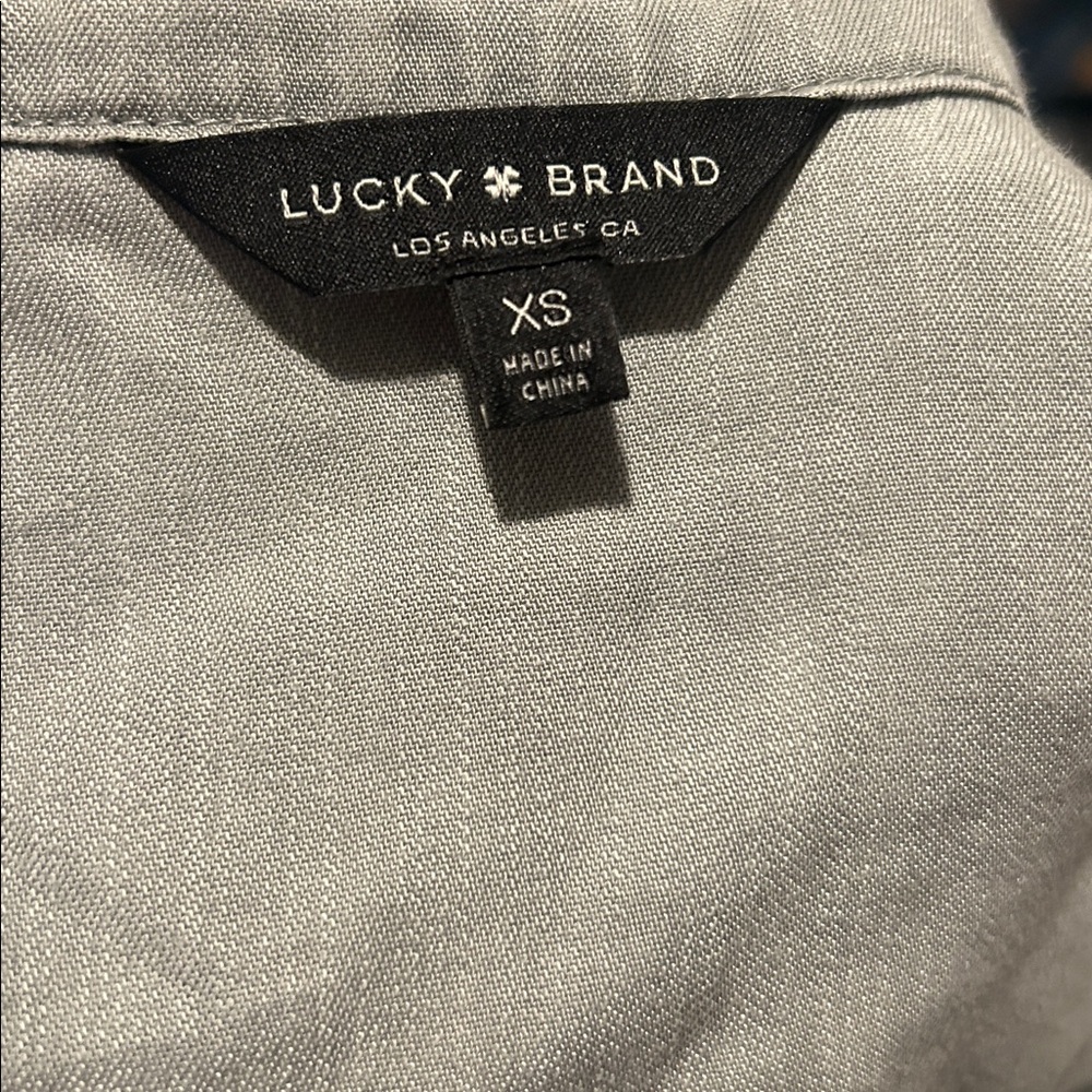 Lucky Brand Light Gray Top XS